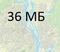 OSM Thunderforest Outdoors карта Киев, Украина в хорошем качестве